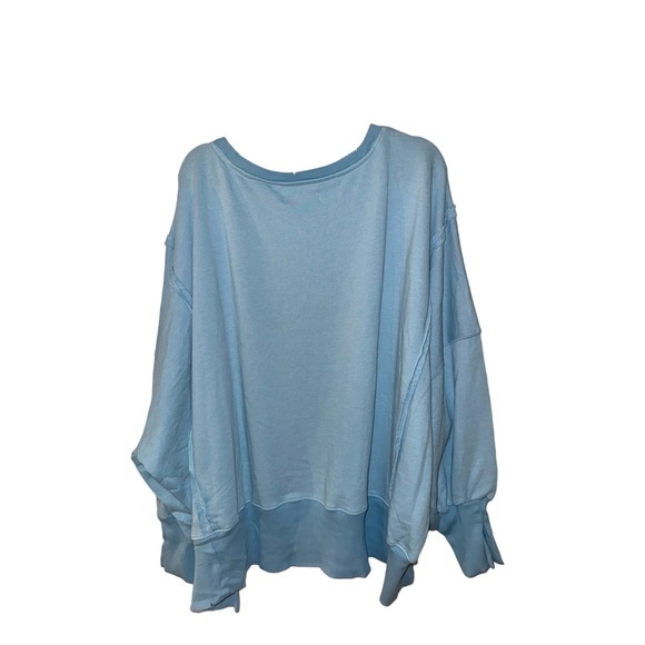 NWOT Free People We The Free Camden Sweatshirt in Dream Blue | SOLD OUT SIZE - Picture 5 of 7